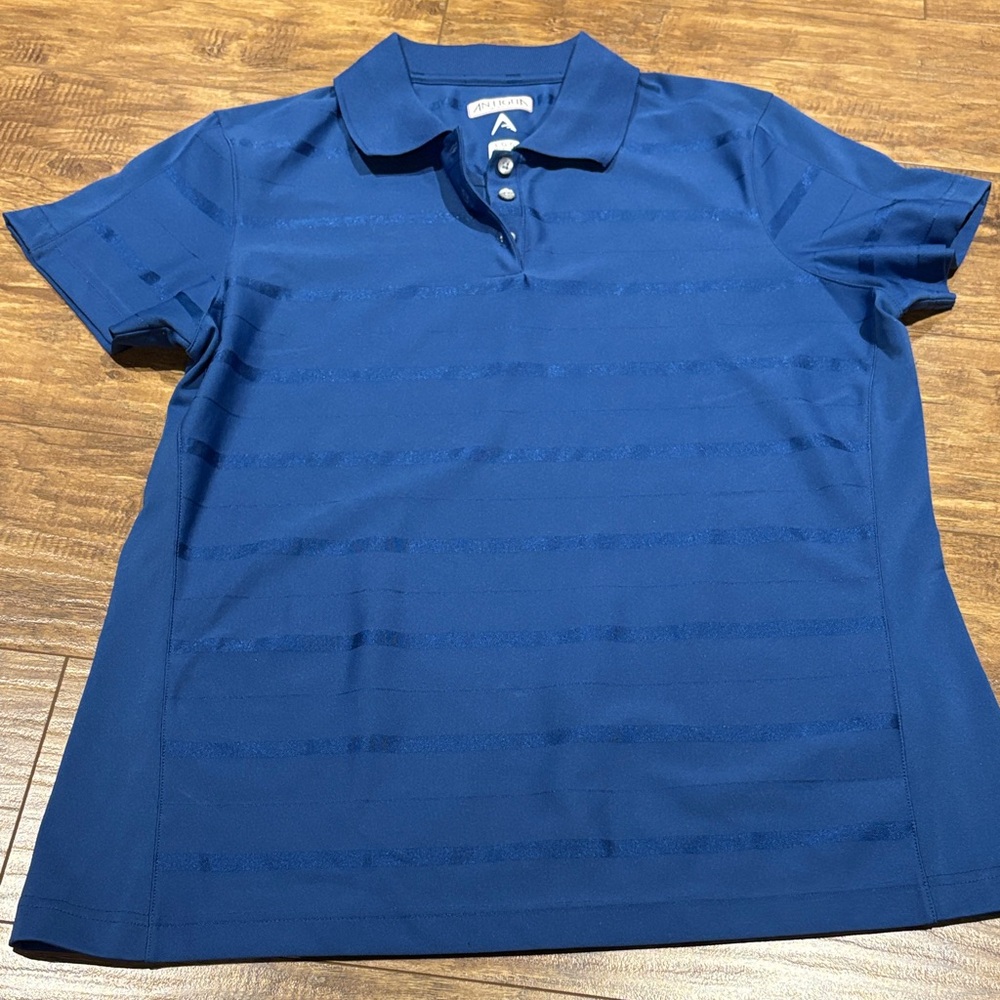 Antigua Blue Short Sleeve Polo golf Shirt